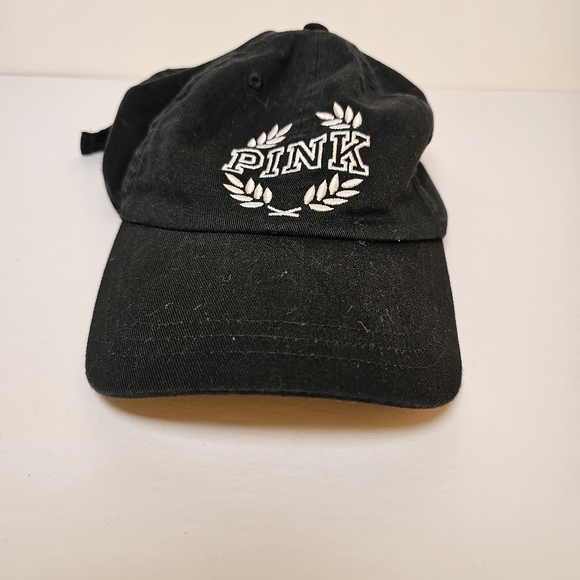 Victoria Secret Pink black embroidered cotton baseball cap - Picture 4 of 8